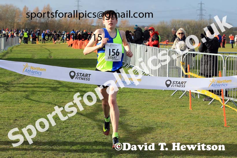 Boys under-15s 2022 Northern Cross Country Champs., Pontefract. Photo: David T. Hewitson/Sports for All Pics